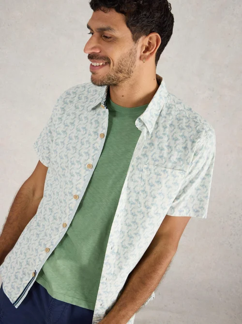 Chemise Imprimée Salcombe Koi - White Pr - XXXL Image 1