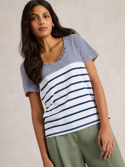 T-SHIRT À MANCHES COURTES NADIA - Navy Multi - 52 Image 3