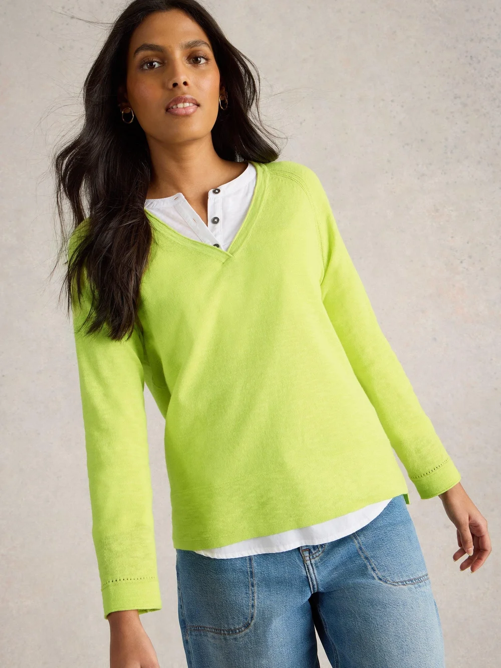 Pullover Naria aus Leinenmischung - Brt Yellow - 50 Image 1