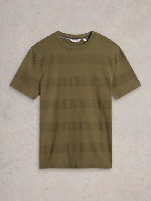 T-shirt à texture Stirling - Khaki Grn - XXXL Image 4