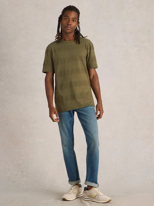 T-shirt à texture Stirling - Khaki Grn - XXXL Image 2