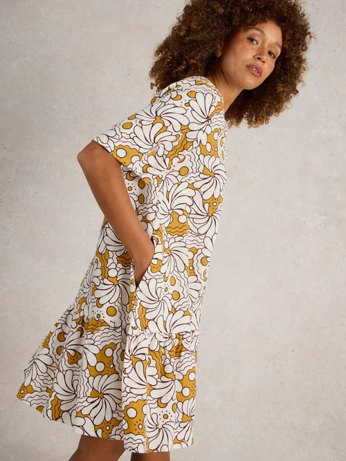 Robe Otto en lin mélangé - Yellow Pr - 52/R Image 3