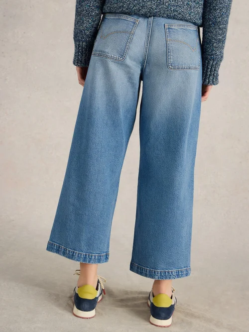7/8-Jeans Tia mit weitem Bein - Mid Denim - 52/R Image 4