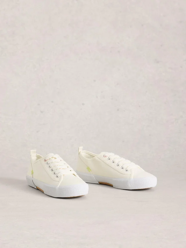 Baskets À Lacets En Toile Pippa