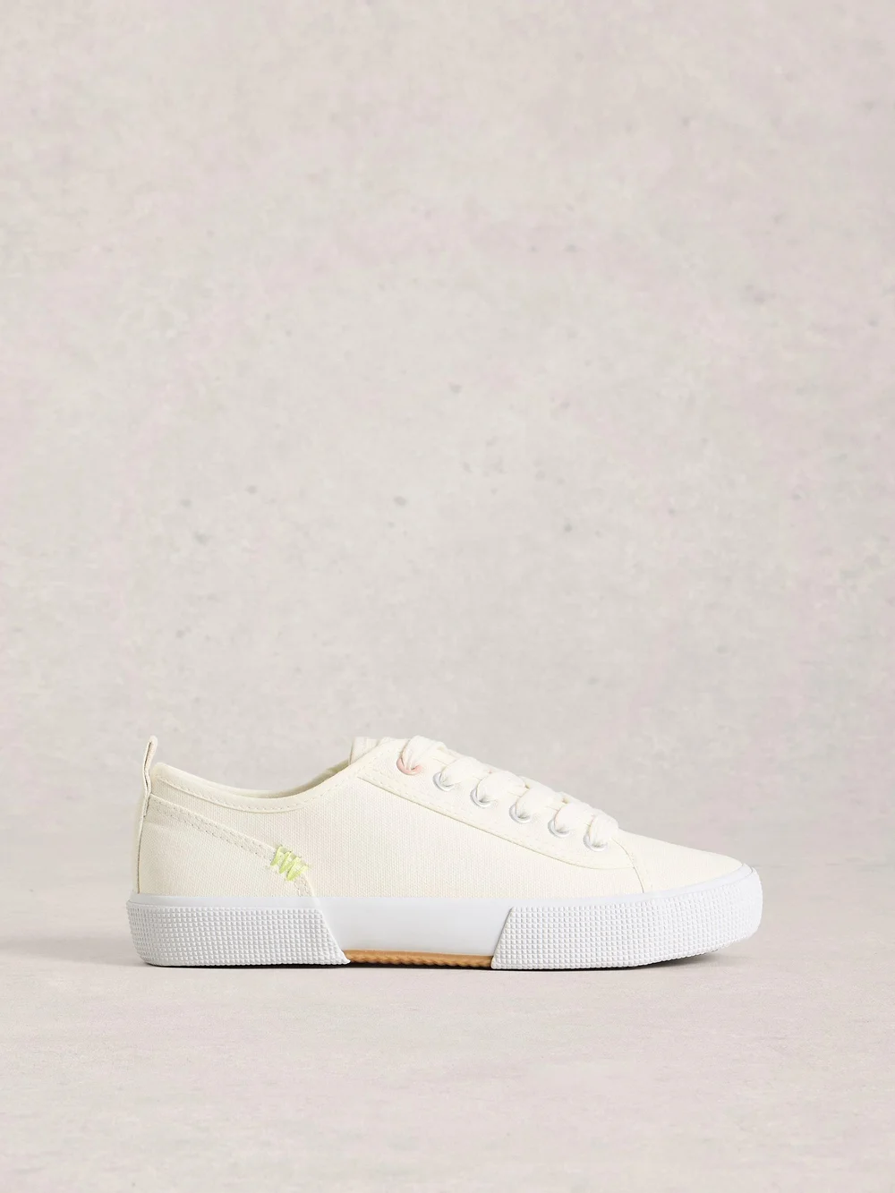 Baskets À Lacets En Toile Pippa - Bril White - 41 Image 1