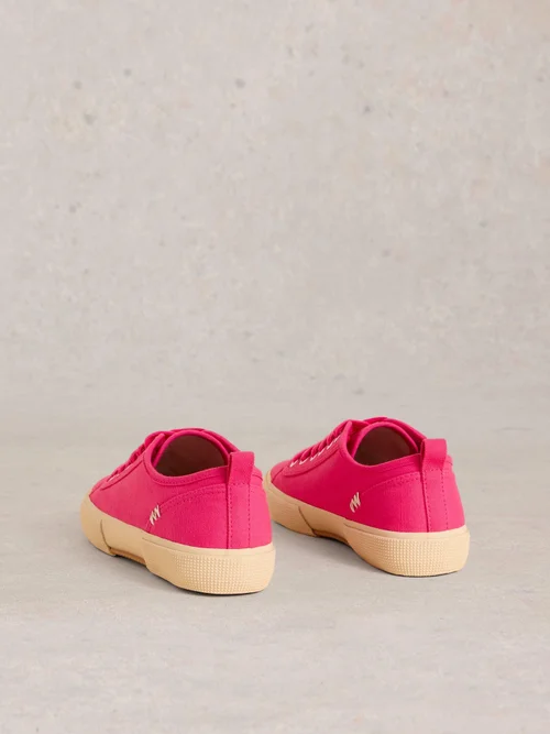 Baskets À Lacets En Toile Pippa - Brt Pink - 41 Image 4