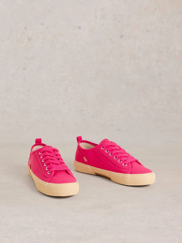 Baskets À Lacets En Toile Pippa