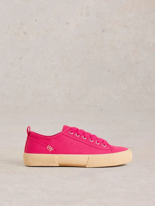 Baskets À Lacets En Toile Pippa - Brt Pink - 41 Image 1