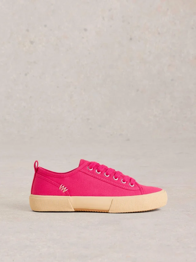 Baskets À Lacets En Toile Pippa