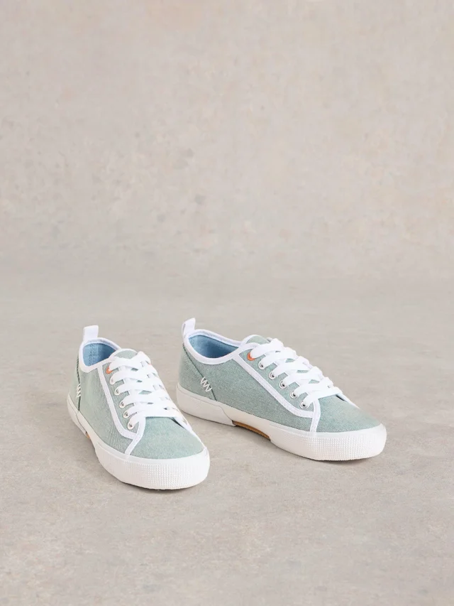 Baskets À Lacets En Toile Pippa