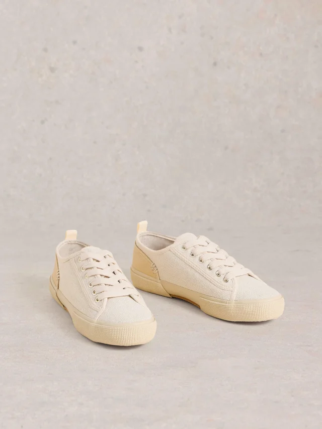 Baskets À Lacets En Toile Pippa