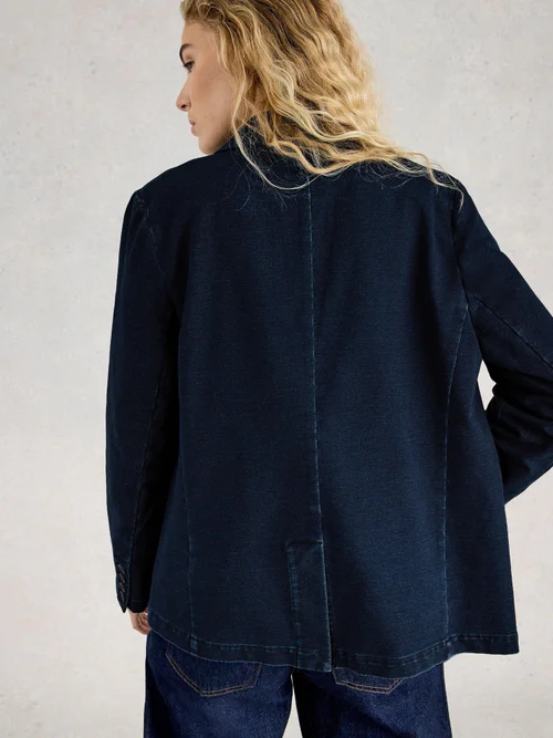 Blazer en jersey Evelyn - Dk Denim - 52 Image 4