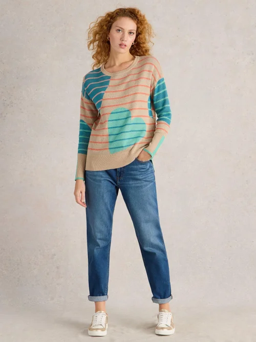 Pull Olive Heart - Nat Mlt - 52 Image 2