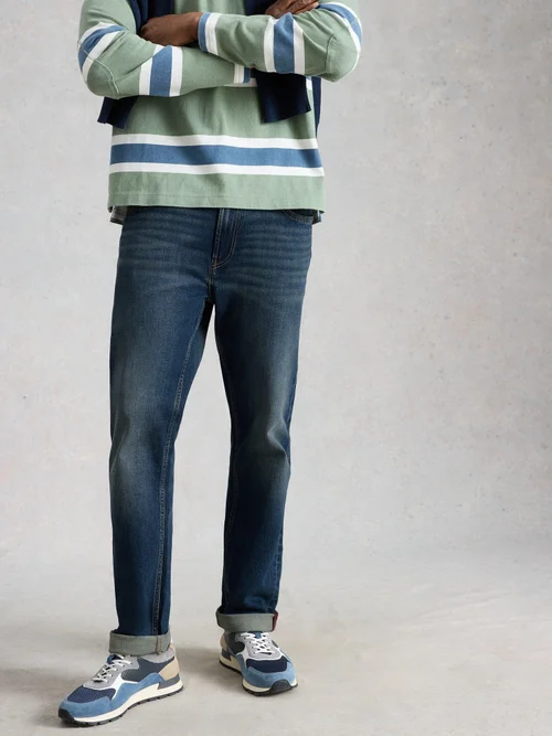 Jean droit Eastwood avec braguette zippée - Dk Blue - 40/R Image 2