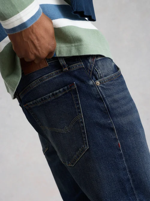 Jean droit Eastwood avec braguette zippée - Dk Blue - 38/R Image 3