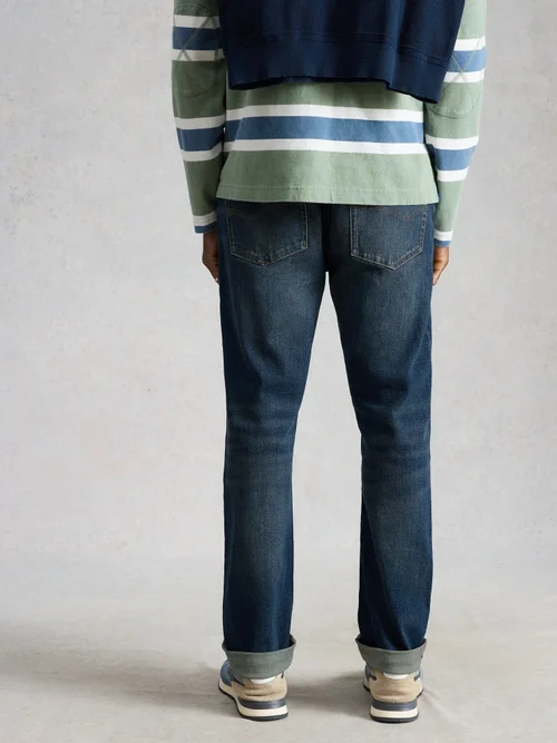 Jean droit Eastwood avec braguette zippée - Dk Blue - 40/R Image 4