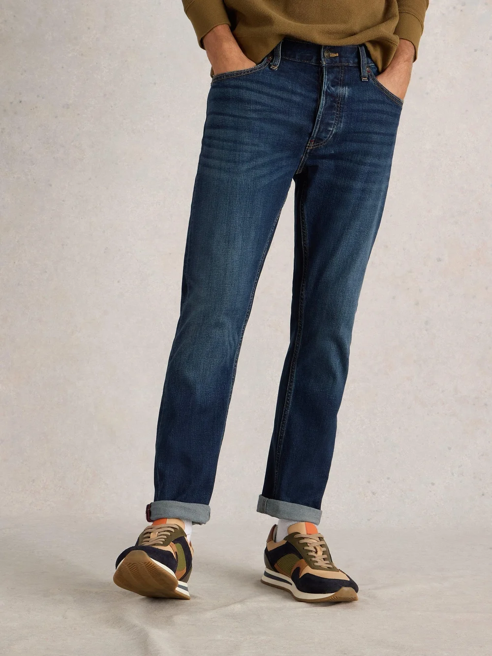 Jean droit Eastwood avec braguette zippée - Mid Denim - 38/R Image 1