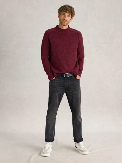 Jean droit Eastwood avec braguette zippée - Washed Blk - 40/R Image 2