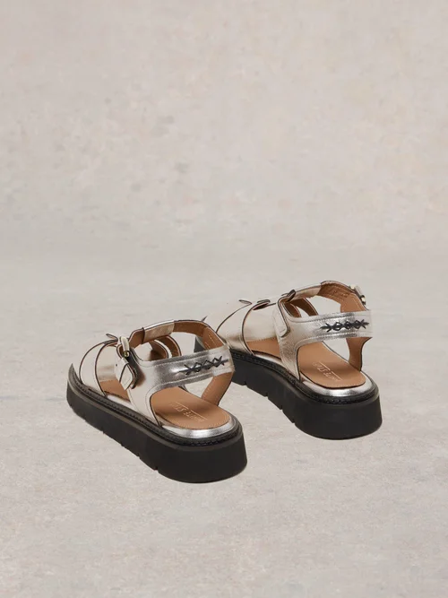 Sandales en cuir Rose - Pewter Met - 39 Image 3