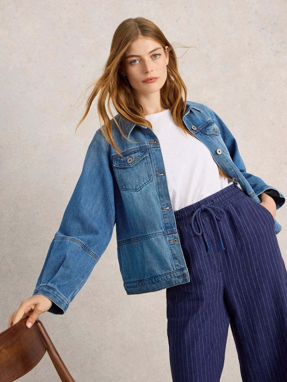 Veste En Denim Camille - Mid Denim - 42/R Image 1