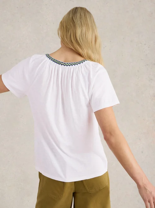 TOP BRODÉ LUCIA - White Mlt - 48 Image 4