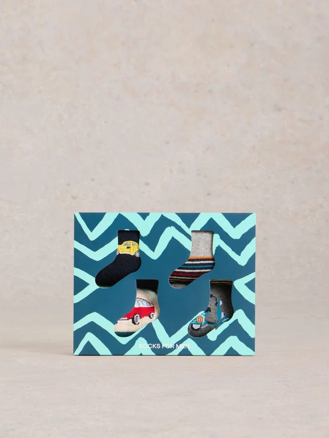 Lot de 4 paires de chaussettes Road Trip