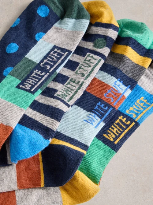 Lot de 4 chaussettes courtes Hotch Potch - Grey Mlt - 44-46 Image 3