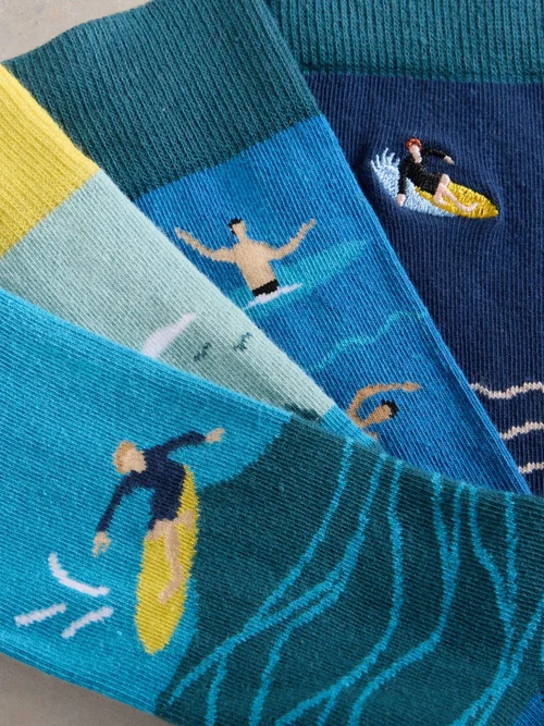 Lot de 4 chaussettes Beside the Seaside - Blue Mlt - 44-46 Image 3