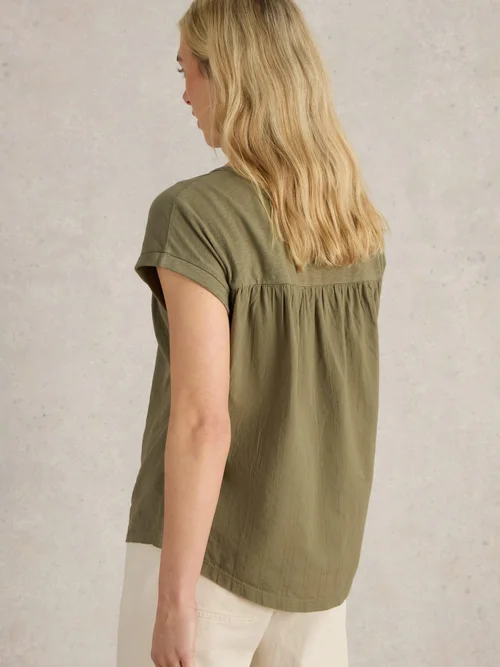 CHEMISE BETHANY - Khaki Grn - 42 Image 4