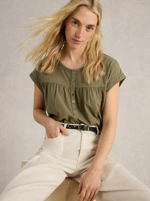 CHEMISE BETHANY - Khaki Grn - 42 Image 3
