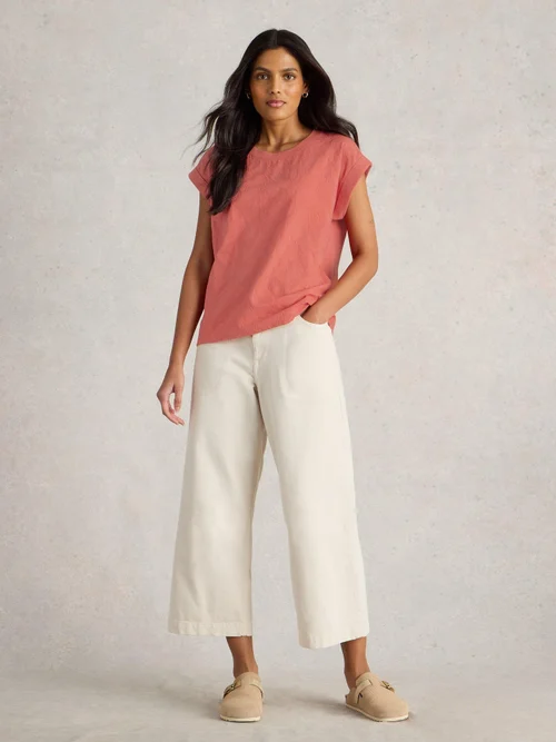 T-SHIRT BRODÉ BETTY - Mid Pink - 50 Image 2