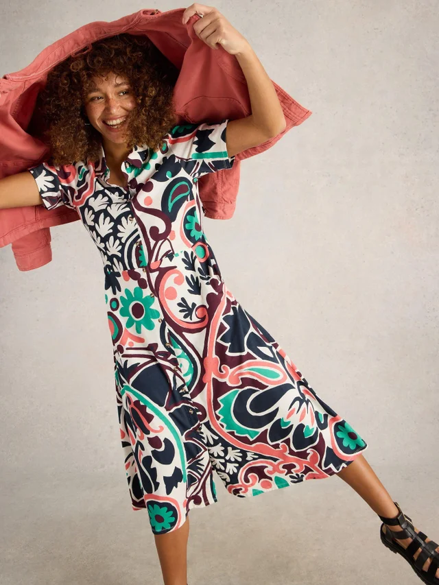 Robe Chemise En Jersey Rua