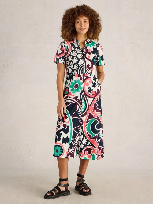 Robe Chemise En Jersey Rua - Blk Mlt - 52/R Image 2