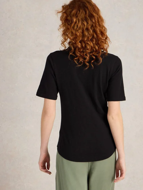 Chemise En Jersey À Manches Courtes Annie - Pure Blk - 44 Image 4