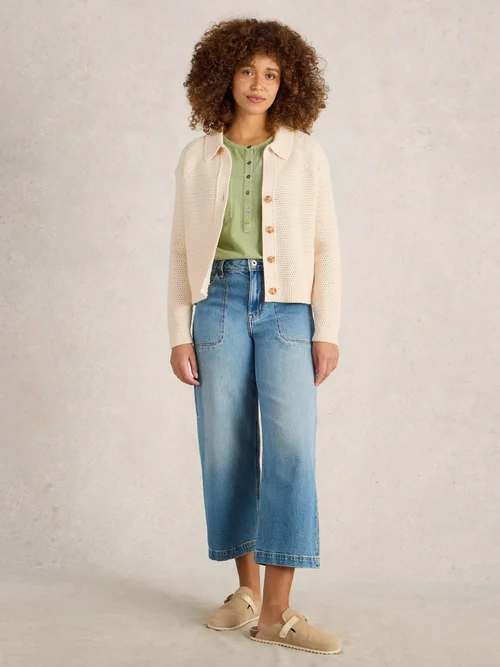Cardigan à col Chaterly - Nat White - XL Image 2
