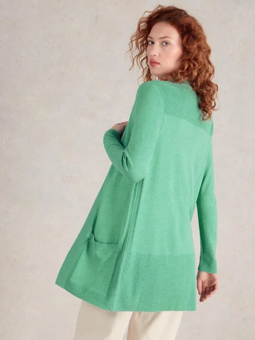 CARDIGAN LONG TANYA - Mid Teal - 38 Image 4