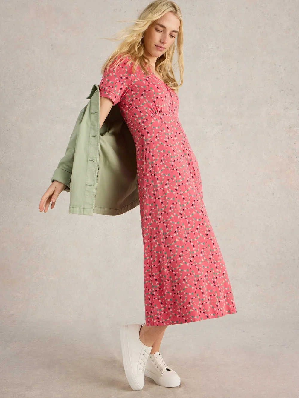 Robe En Jersey Megan - Coral Mlt - 52/R Image 1