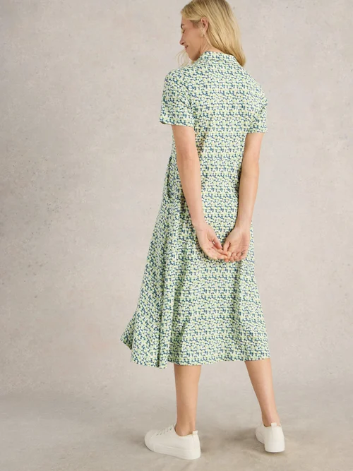 Robe Chemise En Jersey Rua - Green Mlt - 52/R Image 4