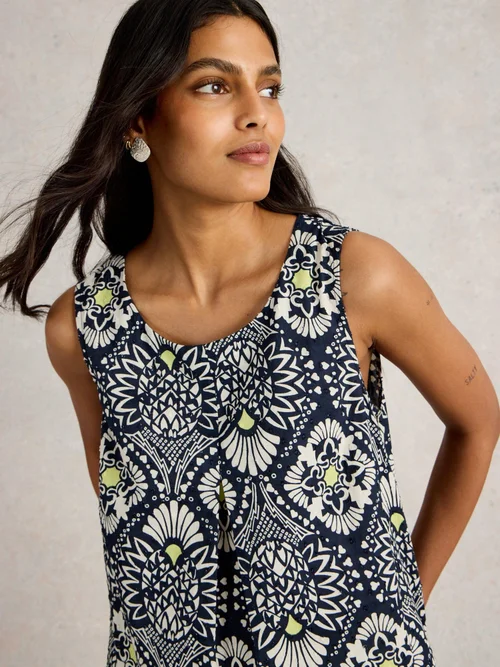 Gilet Paradise en coton - Navy Pr - 52 Image 3
