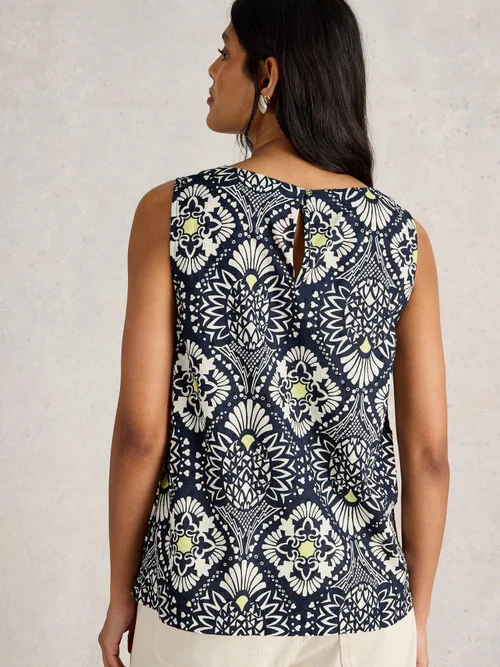 Gilet Paradise en coton - Navy Pr - 52 Image 4