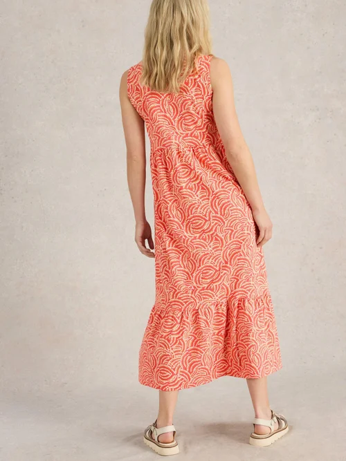 Robe longue en jersey Cameron - Red Pr - 52/R Image 4
