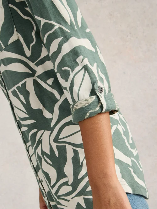 CHEMISE ANNIE LONGUE - Green Pr - 36 Image 3