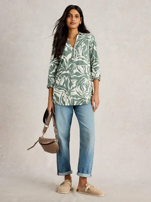 CHEMISE ANNIE LONGUE - Green Pr - 52 Image 2