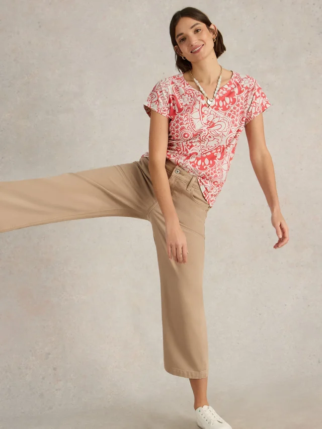 T-Shirt À Encolure En V Nelly