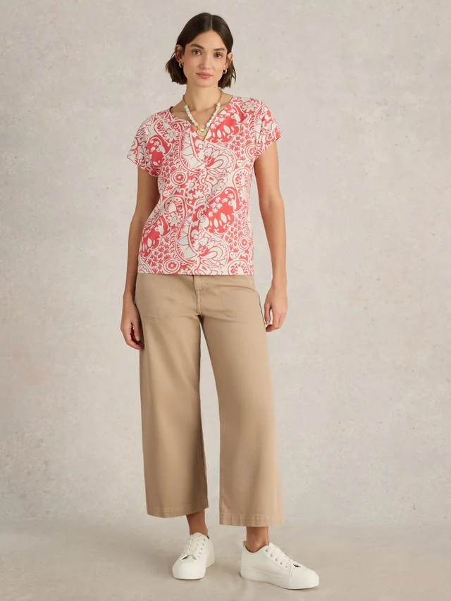 T-Shirt À Encolure En V Nelly