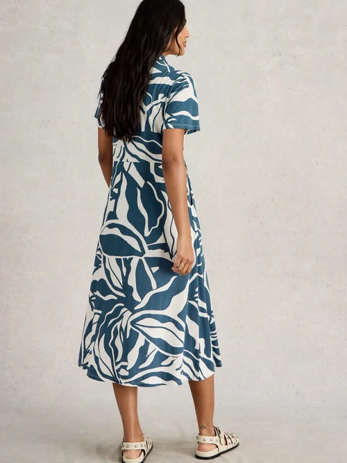 Robe Chemise En Jersey Rua - Navy Pr - 52/R Image 4