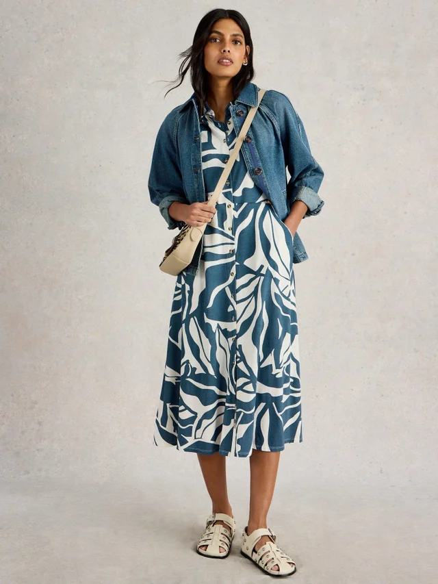 Robe Chemise En Jersey Rua