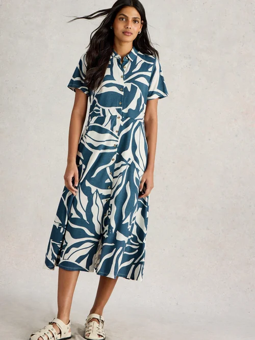 Robe Chemise En Jersey Rua - Navy Pr - 52/R Image 1