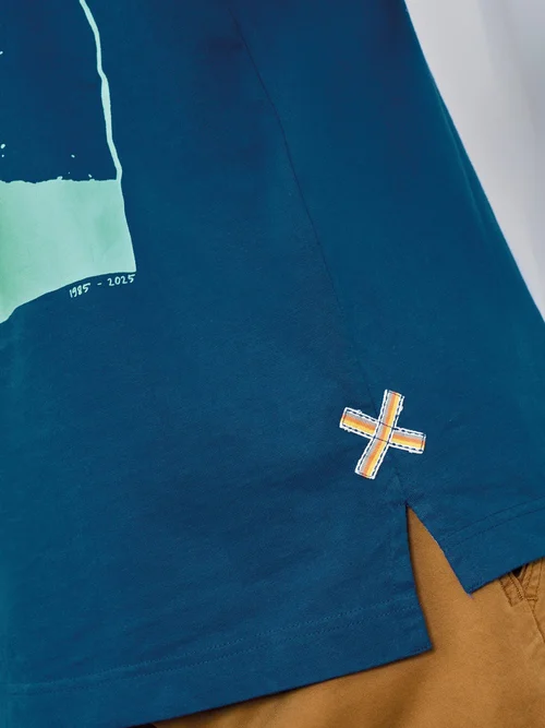 T-shirt à poche - Blue Pr - XXXL Image 3