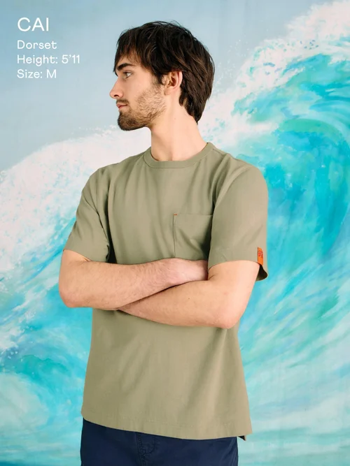 T-shirt à poche - Green Pr - XXXL Image 3